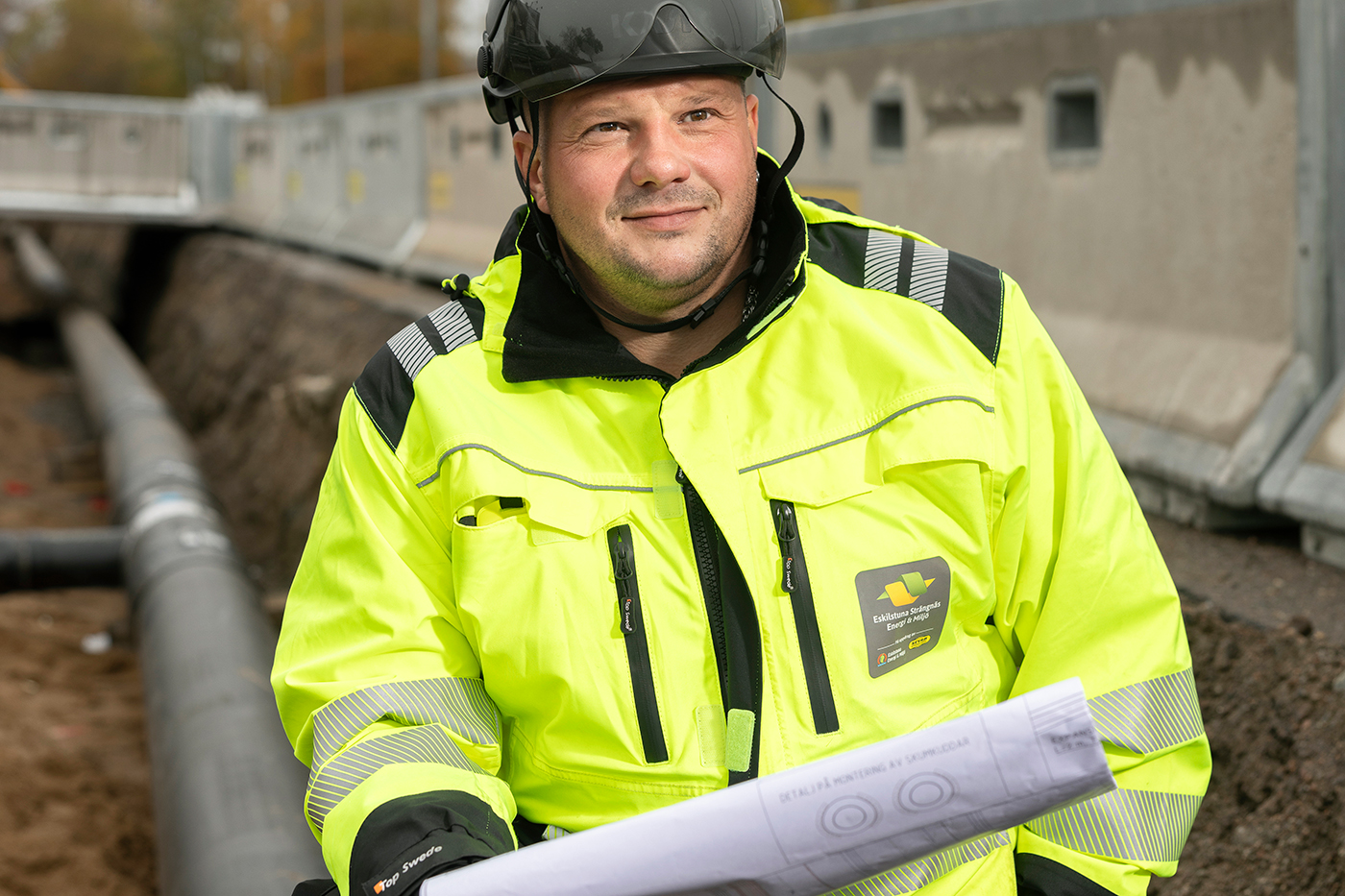 Magnus Söderlund-Morberg, byggledare på ESEM. Foto: Sandra Birgersdotter