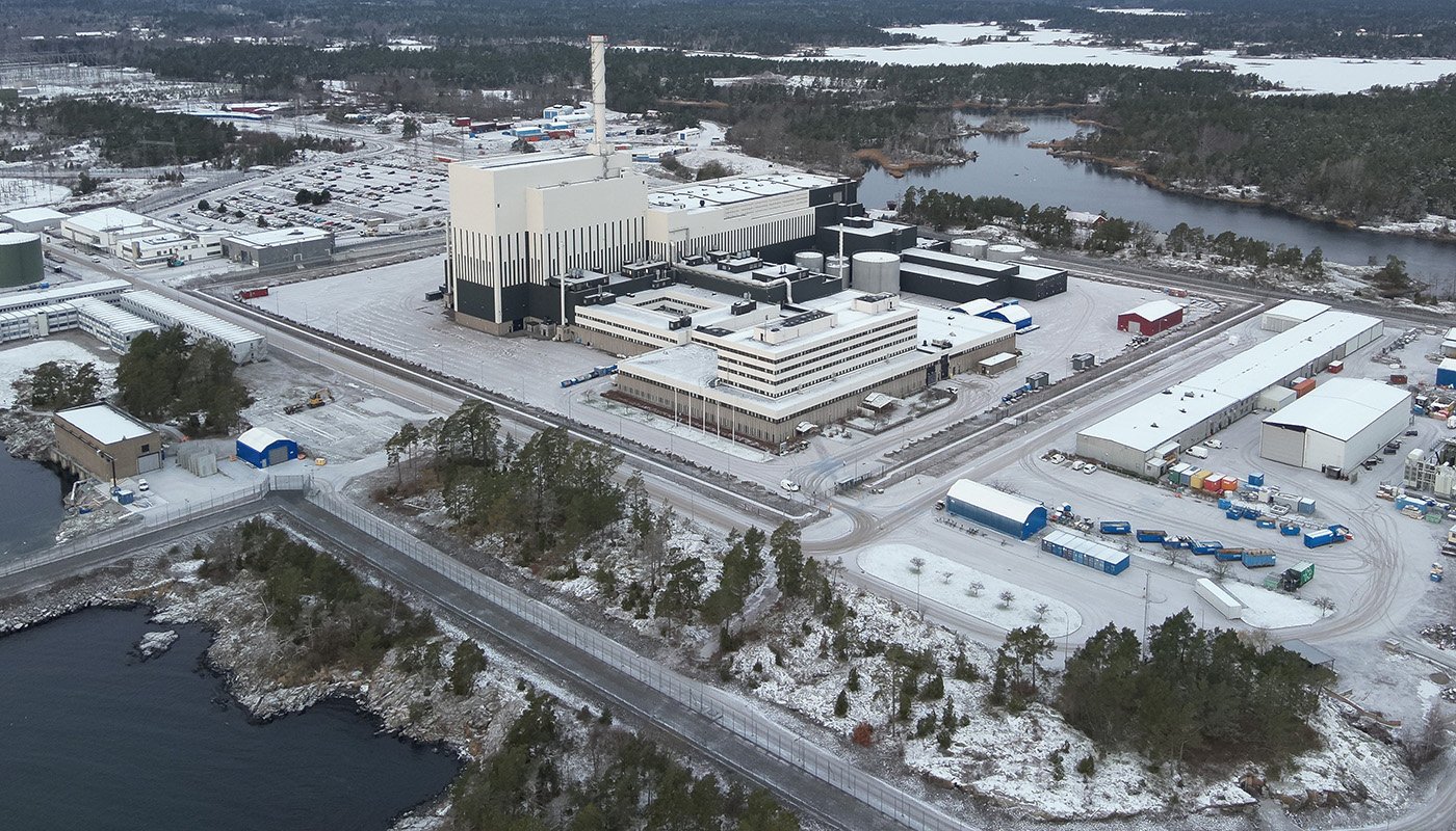 Reaktorn i Oskarshamn st&aring;r still till slutet av maj. Foto: OKG.