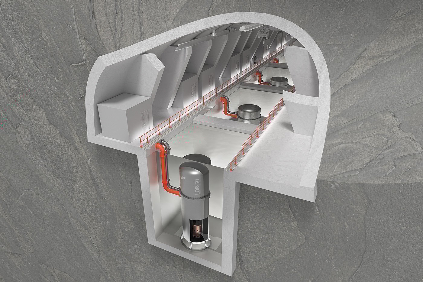 Steady Energys reaktortank är cylinderformad, omkring fyra meter bred och cirka tio meter hög, ungefär lika stor som en fraktcontainer.