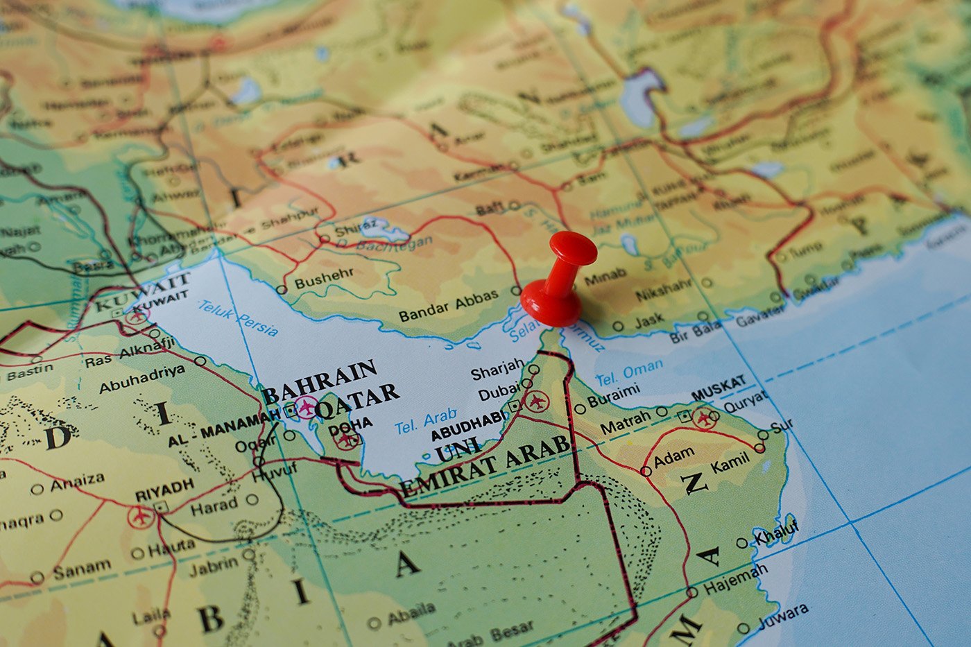 Hormuzsundet. Bild: Shutterstock.