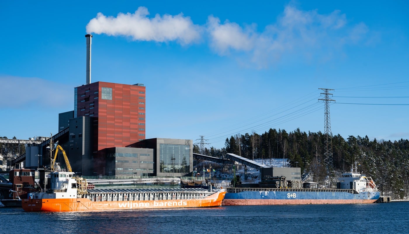 S&ouml;derenergis kraftv&auml;rmeverk i Igelsta. Foto: S&ouml;derenergi.
