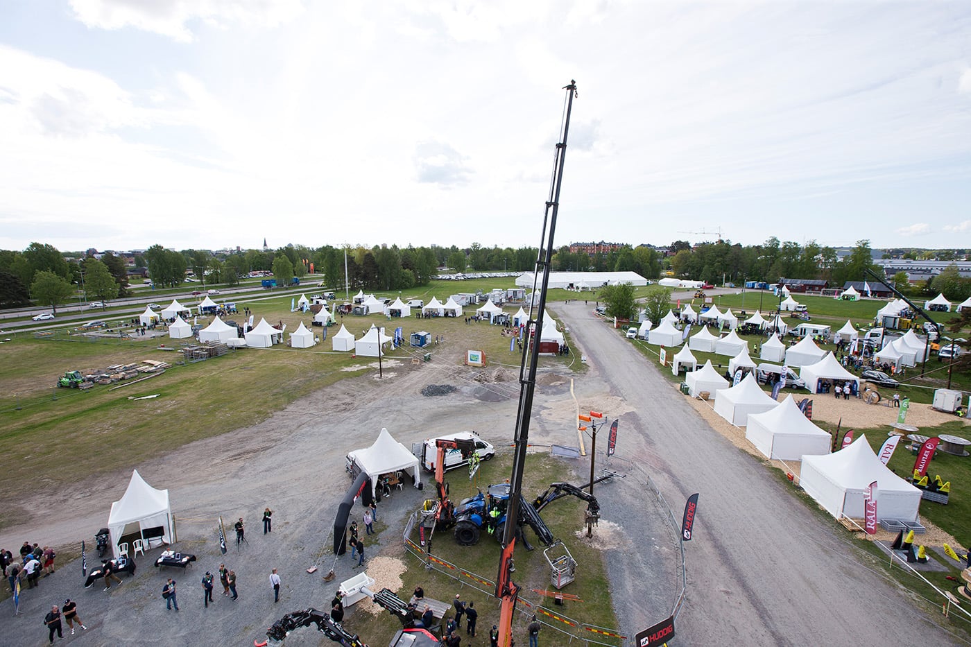 En del av det stora eventomr&aring;det p&aring; Norra f&auml;ltet i Karlstad. 