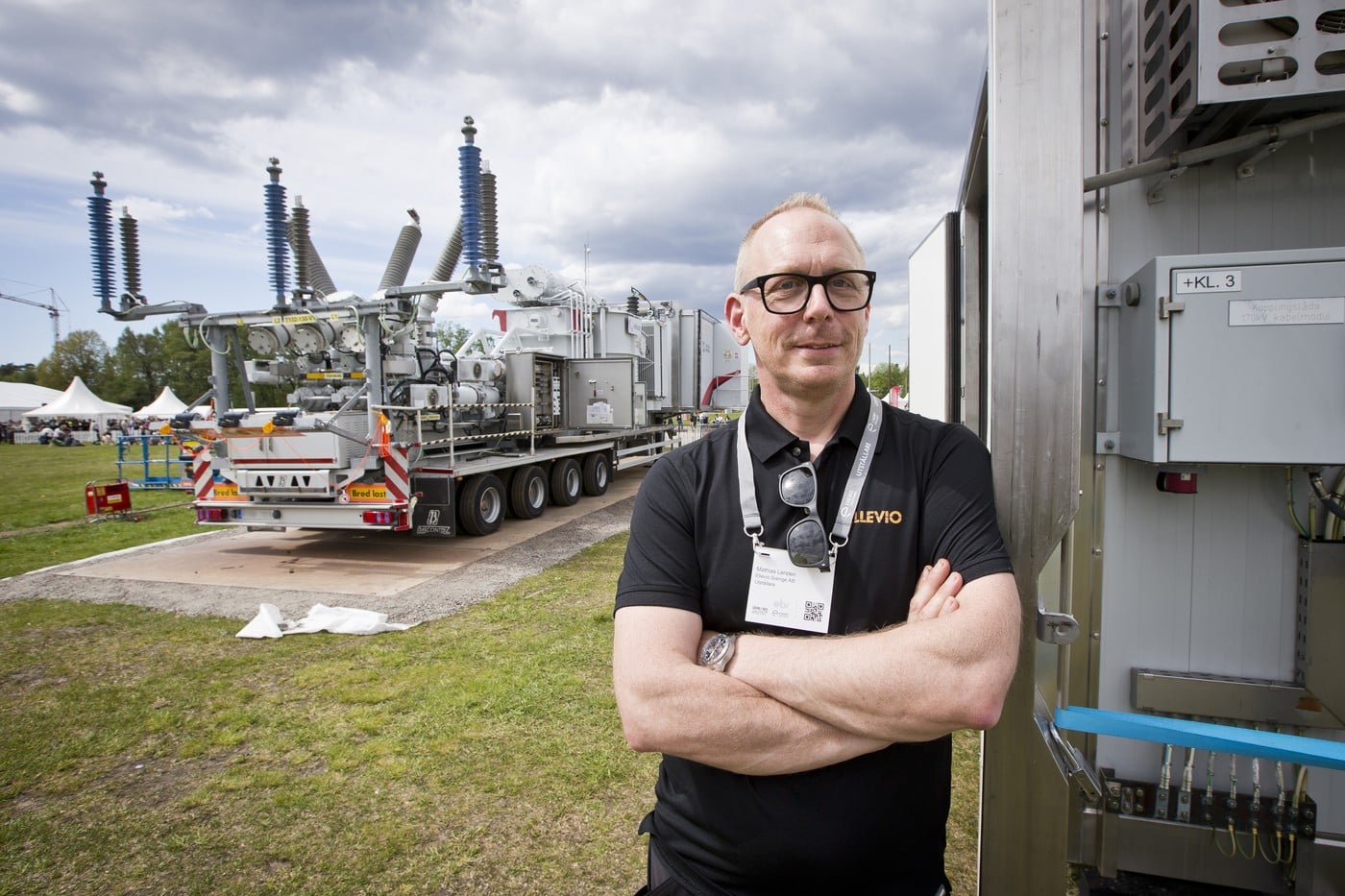 Mathias Lersten, ansvarig f&ouml;r det mobila st&auml;llverket Vargen p&aring; Ellevio.