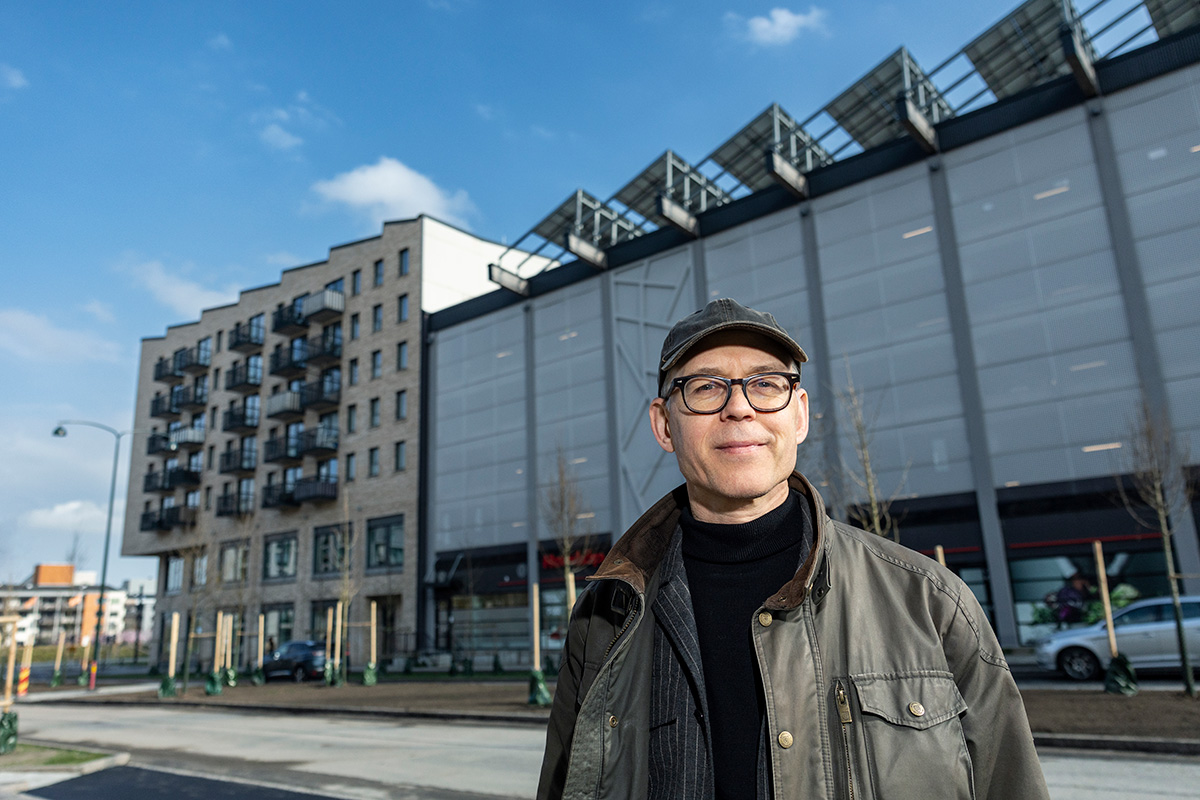 Markus Paulsson, projektledare för CoAction Lund, framför den nya energigemenskapen i Lund.