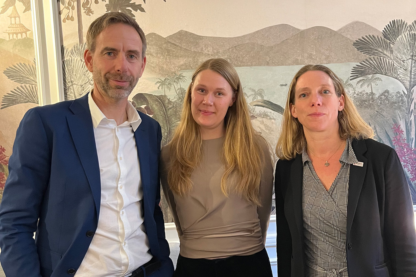 Jönköping Energis vd Fridolf Eskilsson och Energiföretagens vd Åsa Pettersson på besök i Bryssel för överläggningar.