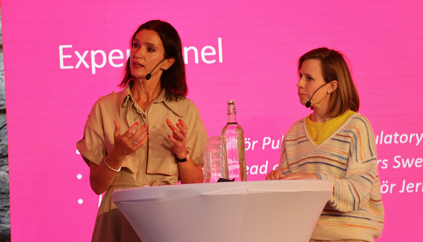 Anja Almedar, Vattenfall, och Kristina Olausson, Volvo Cars.
