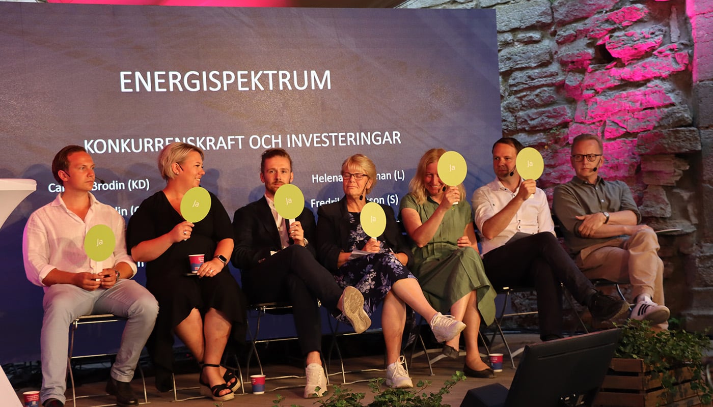 Ibland var politikerna i panelen ganska ense.