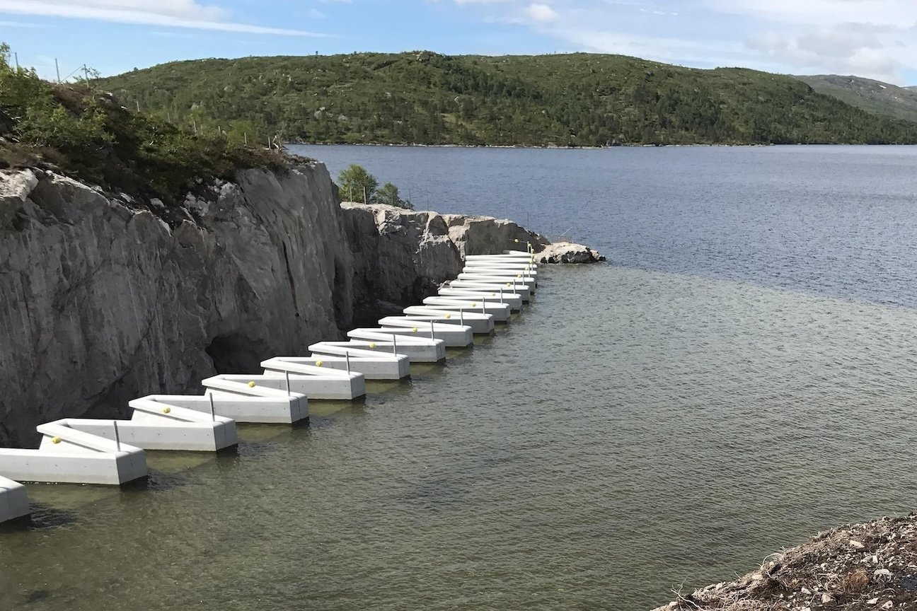 Labyrintutskov i norska vattenkraftverket Sira-Kvina. Foto: Skagerak Kraft.