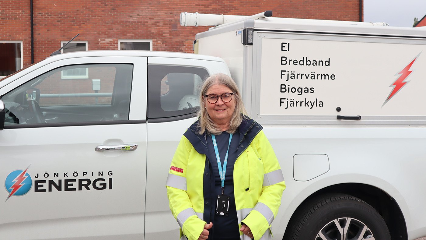 Margareta Karsberg, beredskapssamordnare på Jönköping Energi. Foto: Jönköping Energi.