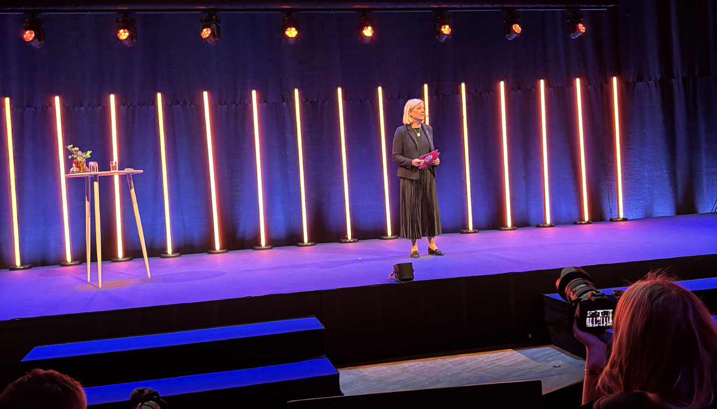 Magdalena Andersson talar på Green Power Sweden Summit.