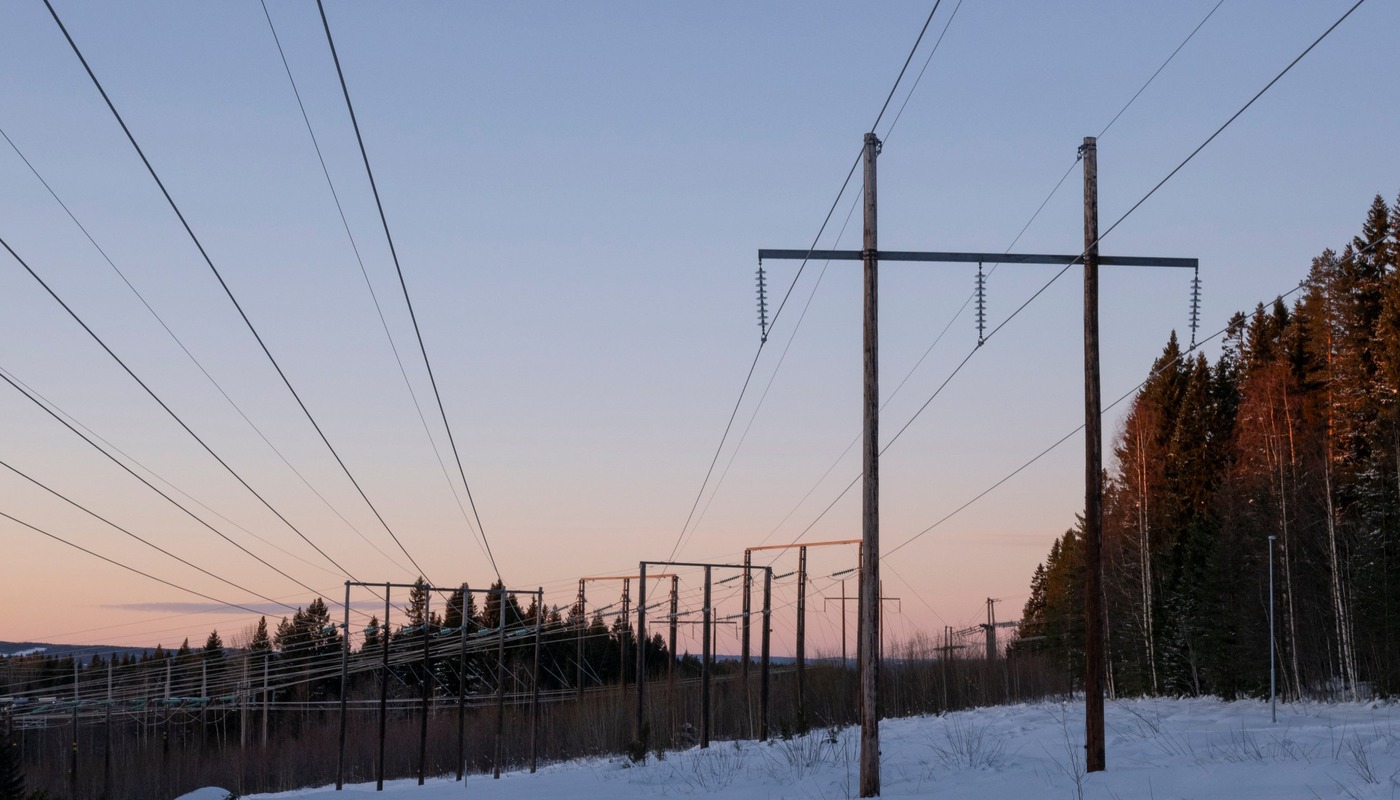 Elnät i Skellefteå kommun. Foto: Skellefteå Kraft.