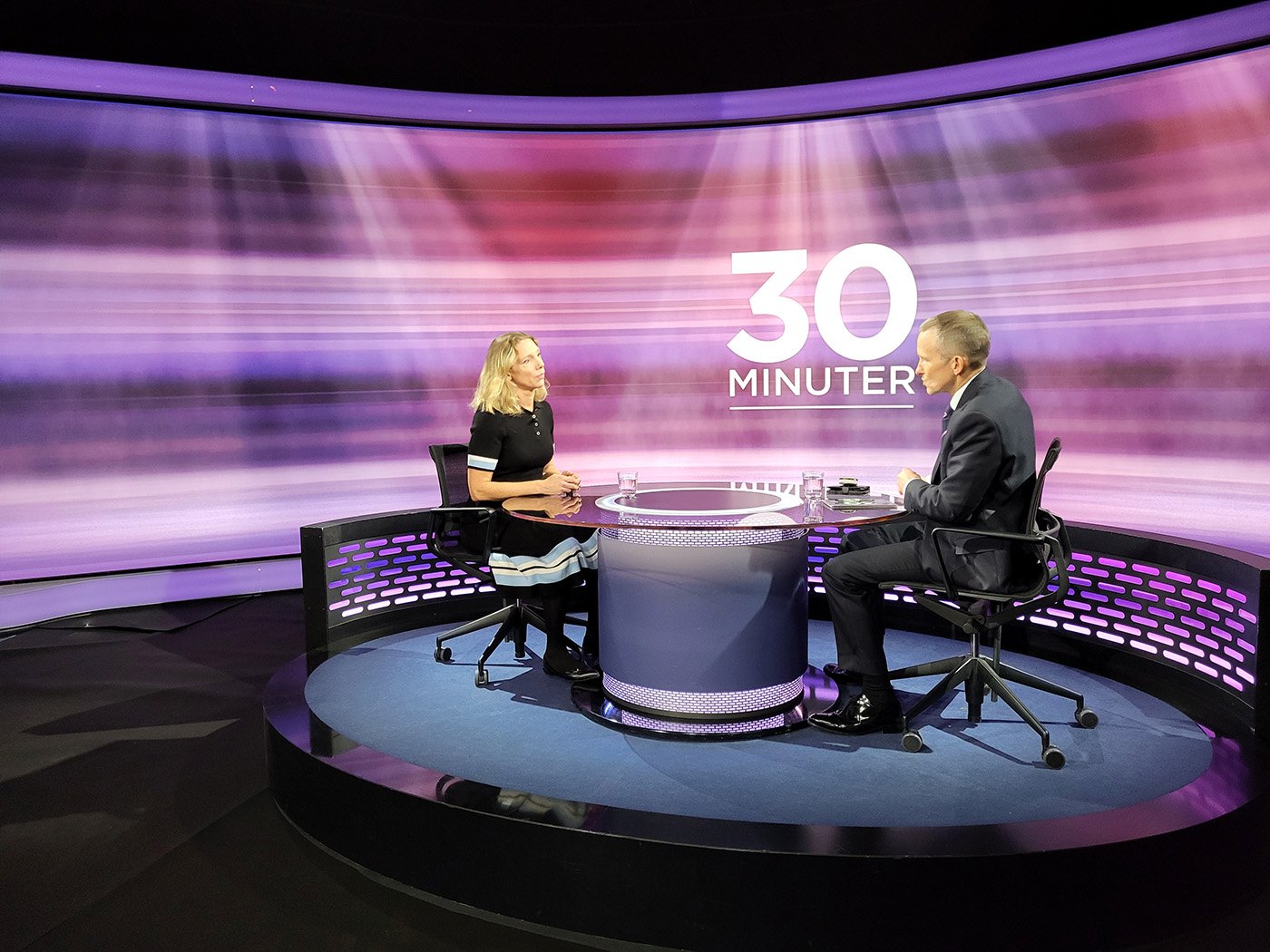 Åsa Pettersson och Anders Holmberg i 30 minuter. Foto: Viktor Nordqvist.