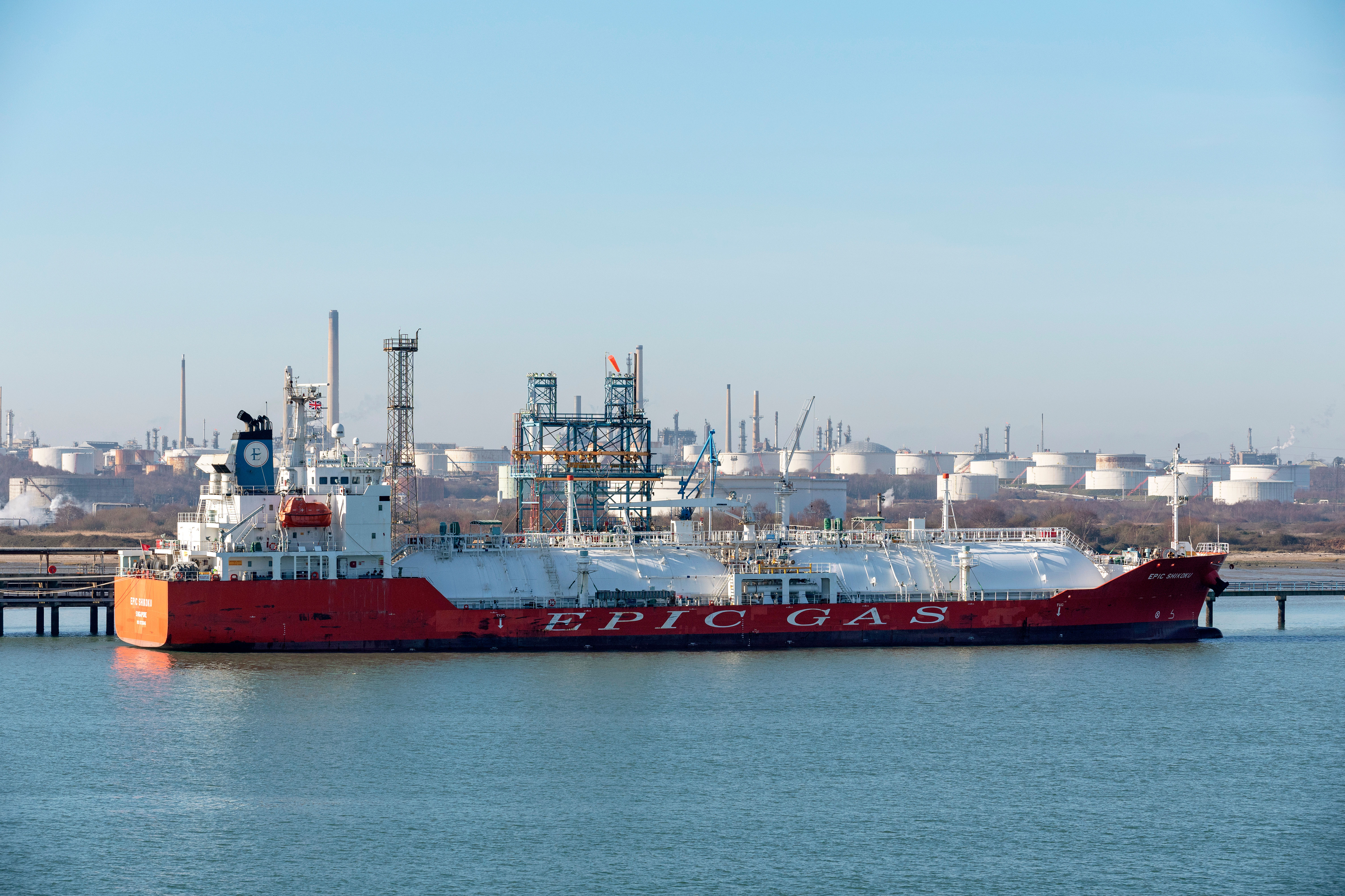 Storbritannien importerar runt hälften av sin naturgas, merparten som LNG (flytande naturgas). Foto: Shutterstock.