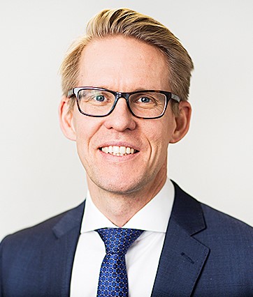 Johan Fjelkner, bankdirektör Sparbanken i Skåne.