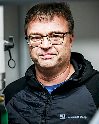 Henrik Säwe, energiingenjör på Ulricehamns Energi. Foto: Emma Ekstrand.