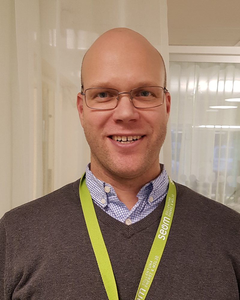 Johan Fält, elnätschef, Sollentuna Energi och Miljö.