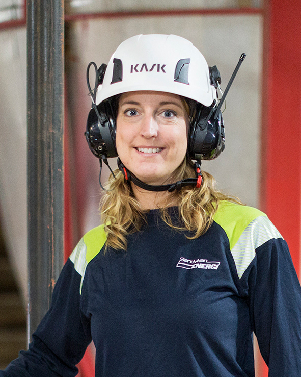Ulrika Paulsen, arbetsmiljöingenjör. Foto: Sandviken Energi.