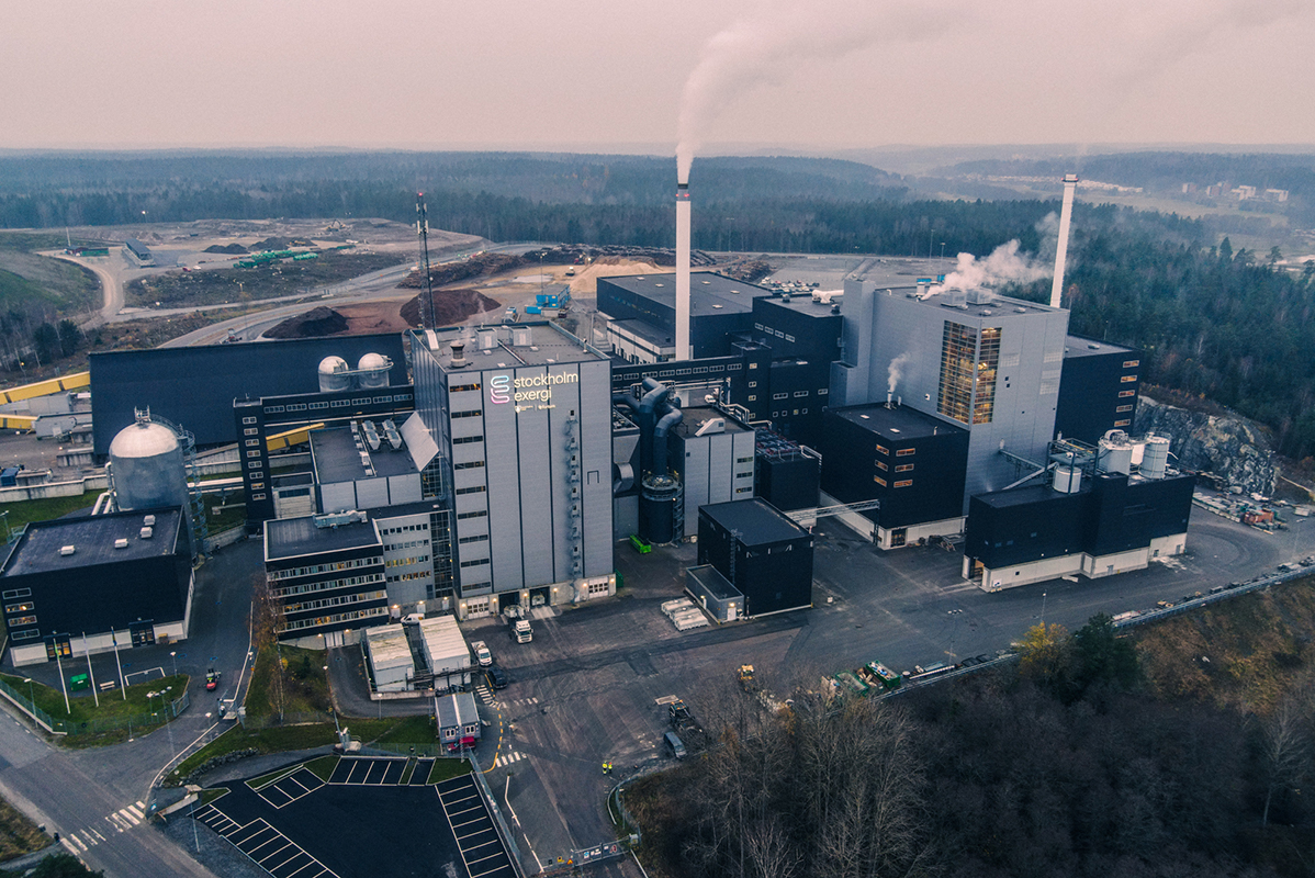 Kraftvärmeverket Brista. Foto: Stockholm Energi / Anna Andersson.