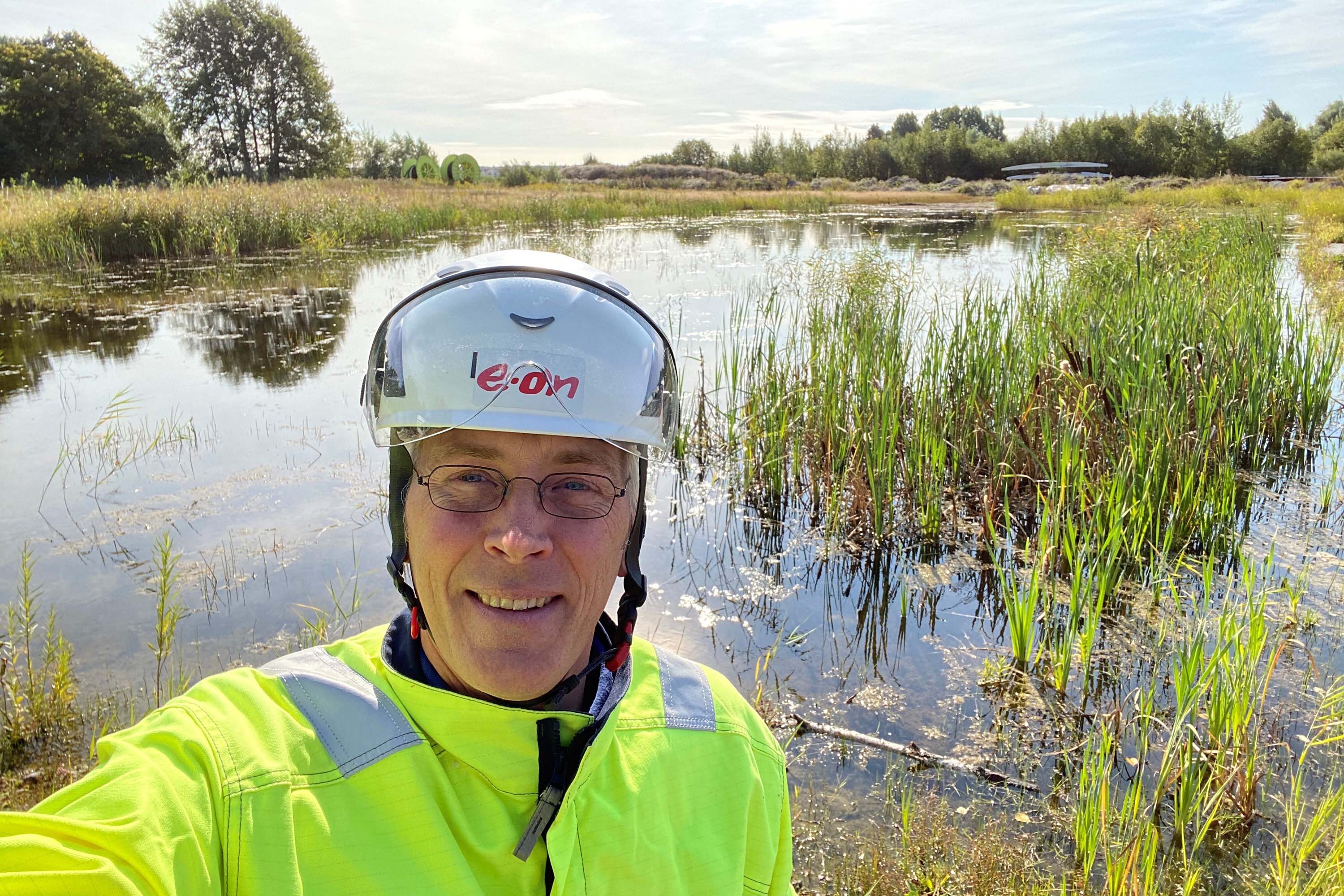 Patric Karlsson, miljöspecialist på Eon. Foto: Eon.