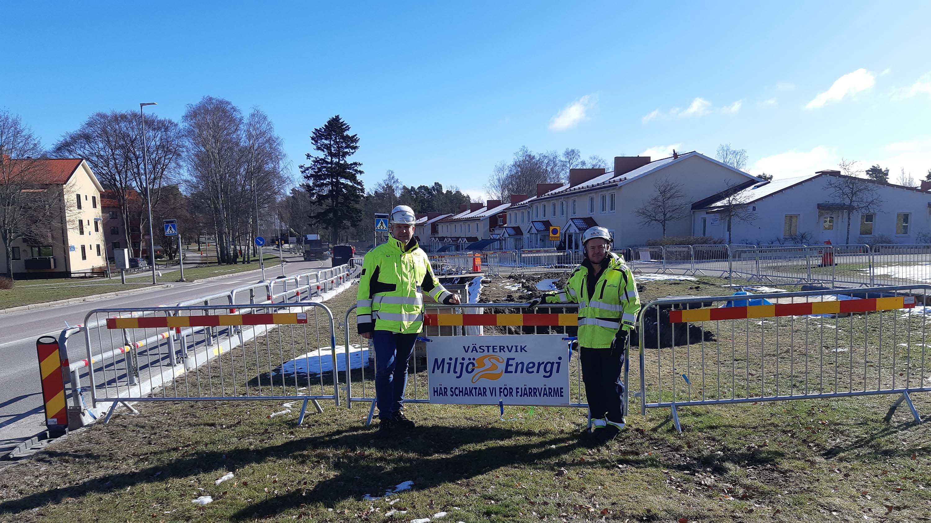 Dennis Lindgren, underhållschef, och Clas Johansson, produktions- och distributionschef på Västervik Miljö & Energi. Foto: Joachim Axelsson/Västervik Miljö & Energi.