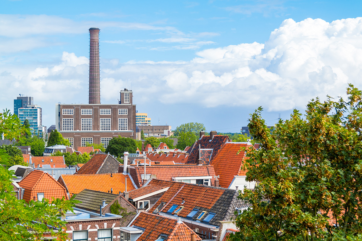 Ett fjärrvärmeverk i Leiden, Nederländerna. Foto: Shutterstock.
