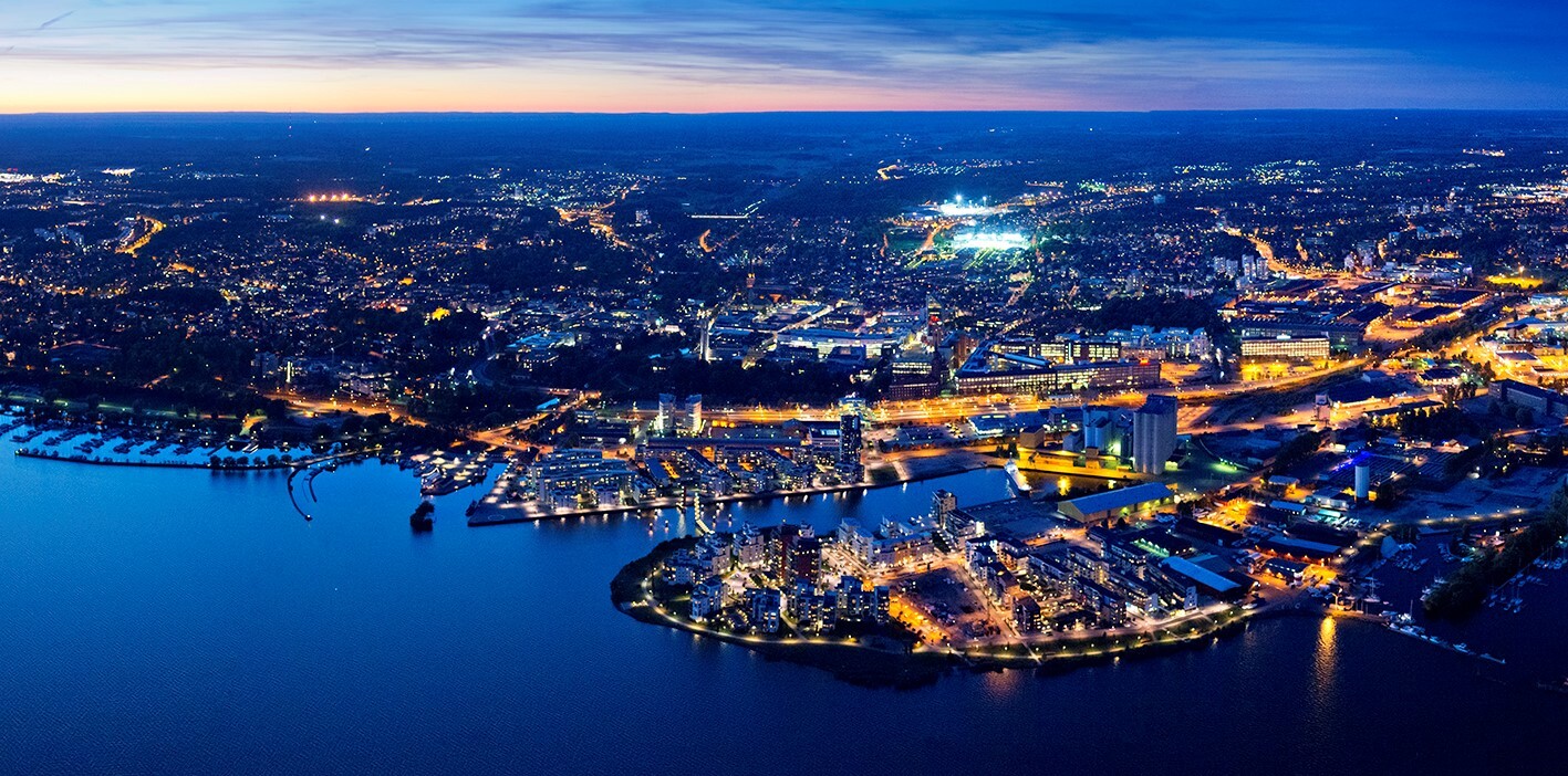 Västerås växer stadigt vilket ställer ökade krav på elnätet. Foto: Mälarenergi.