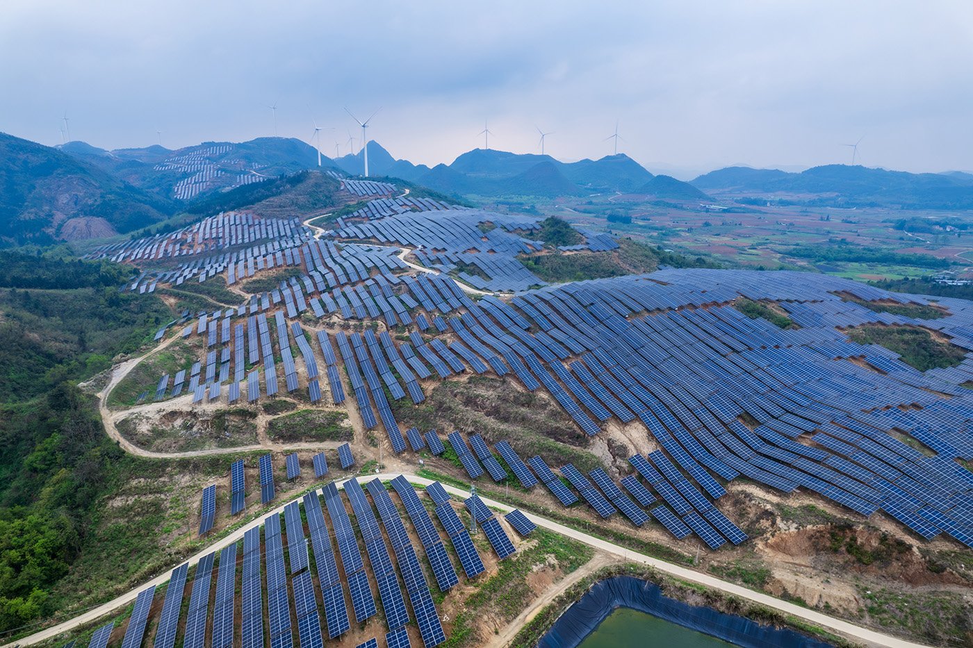 Solcellsanläggning i Kina. Foto: Istock.